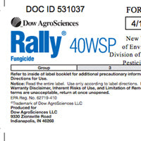 Rally 40WSP (myclobutanil)