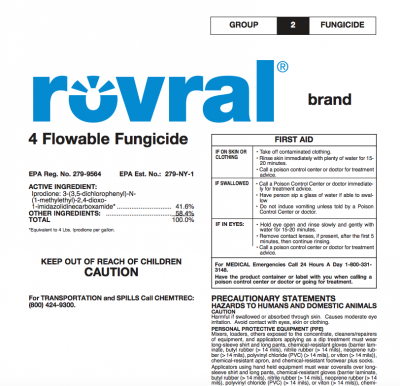 Rovral Brand 4 Flowable Fungicide (iprodione)