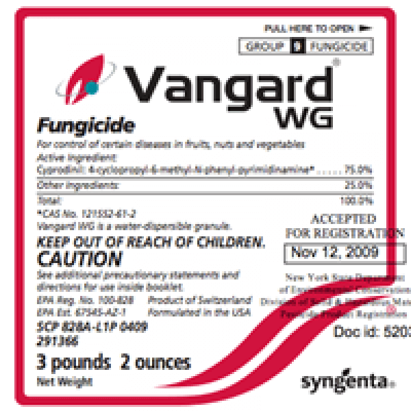 Vangard WG Fungicide (cyprodinil)